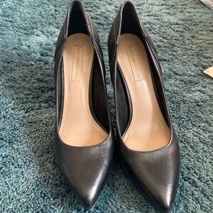 BCBGMaxAzria Black Leather Heels